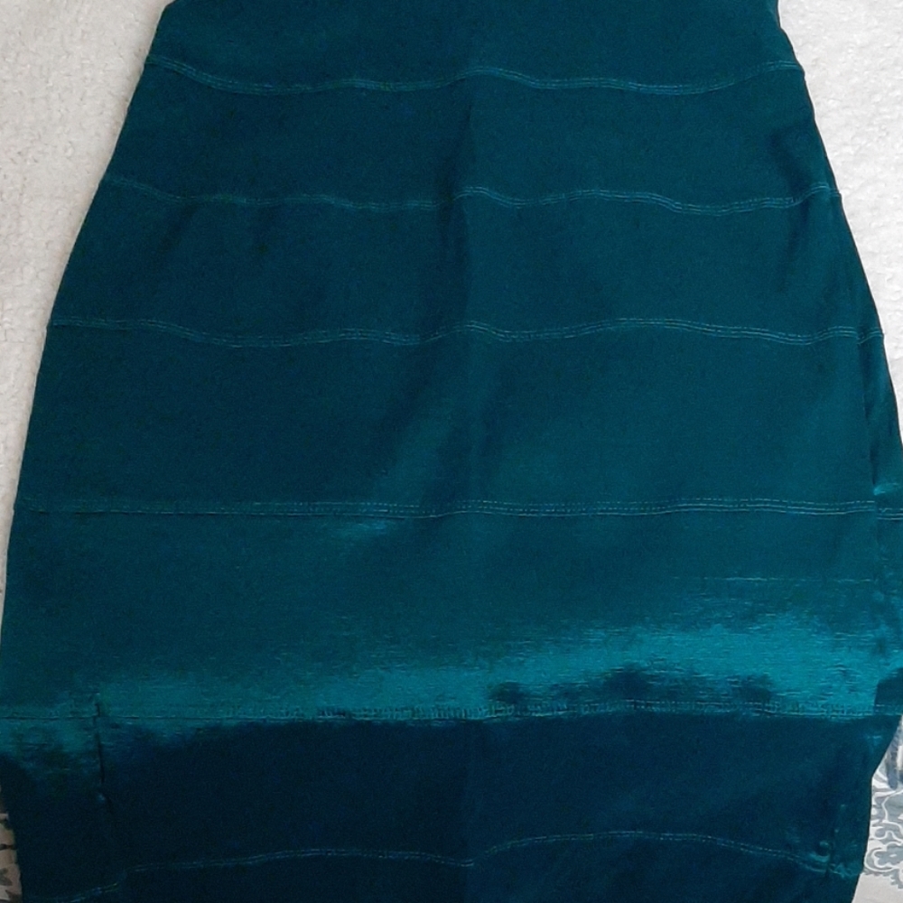 Teal polyester dress